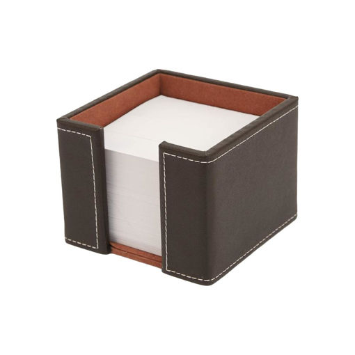 Picture of OSCO BROWN LEATHER MEMO PAD HOLDER